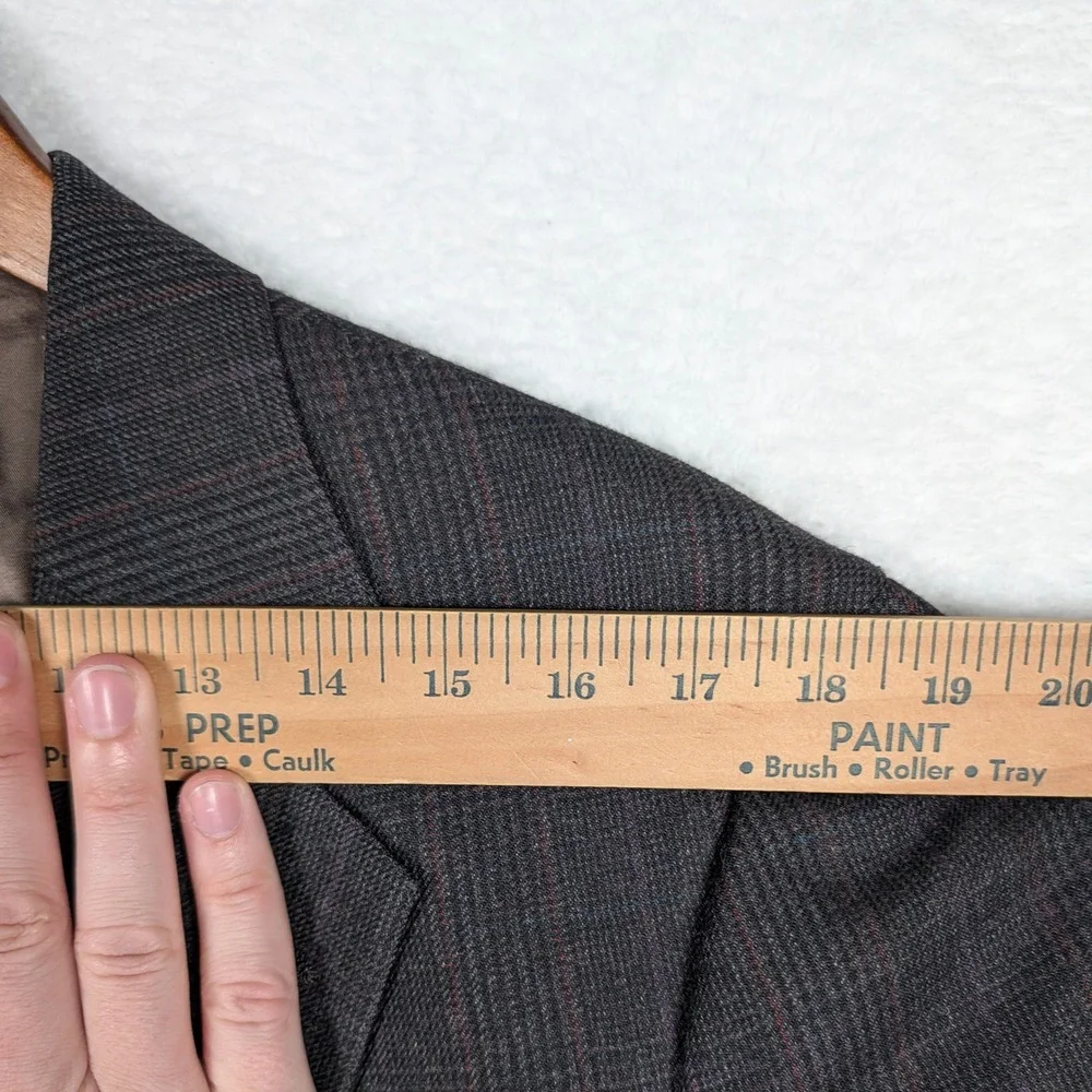 Vintage Polo University Club‎ Ralph Lauren Blazer Mens 42R Glen Plaid Wool USA